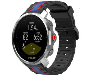 Strap-it® Polar Grit X Special Edition Armband (Schwarz/Blau) Strap-it® Polar Grit X Special Edition Armband (Schwarz/Blau)