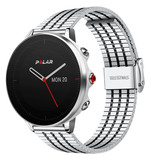 Strap-it® Polar Grit X Edelstahlarmband (Silber/Schwarz) Strap-it® Polar Grit X Edelstahlarmband (Silber/Schwarz)