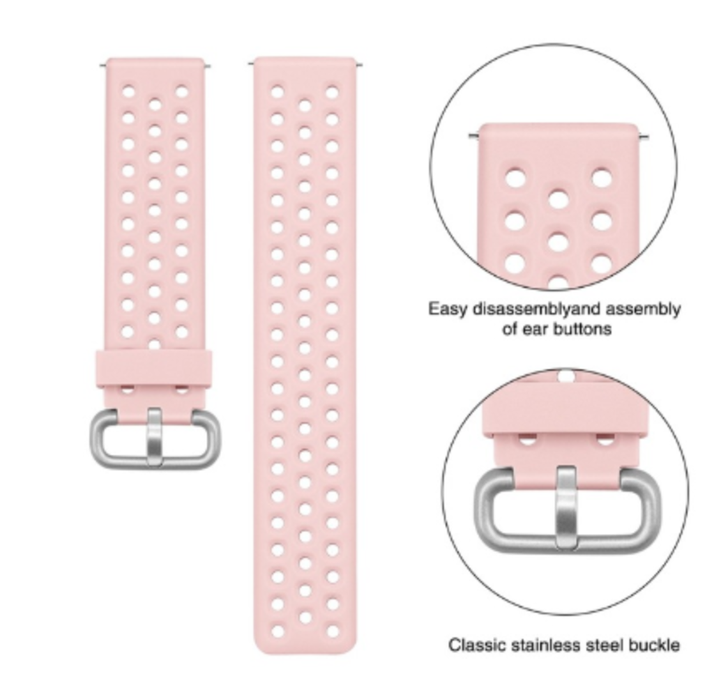 Strap-it® Strap-it Polar Grit X Pro Silikonarmband mit Löchern (Rosa) Strap-it® Strap-it Polar Grit X Pro Silikonarmband mit Löchern (Rosa)