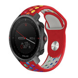 Strap-it® Polar Grit X Pro Sportarmband (Rot/Bunt) Strap-it® Polar Grit X Pro Sportarmband (Rot/Bunt)