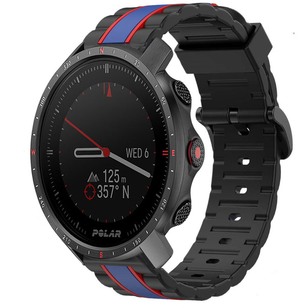 Strap-it® Strap-it Polar Grit X Pro Special Edition Armband (Schwarz/Blau)