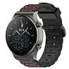 Strap-it® Strap-it Huawei Watch GT 2 Pro Sportschnallenarmband (Schwarz/Rot) Strap-it® Strap-it Huawei Watch GT 2 Pro Sportschnallenarmband (Schwarz/Rot)