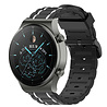 Strap-it® Strap-it Huawei Watch GT 2 Pro Sportschnallenarmband (Schwarz/Weiß) Strap-it® Strap-it Huawei Watch GT 2 Pro Sportschnallenarmband (Schwarz/Weiß)
