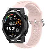 Strap-it® Huawei Watch GT Runner Silikonarmband mit Löchern (Rosa) Strap-it® Huawei Watch GT Runner Silikonarmband mit Löchern (Rosa)
