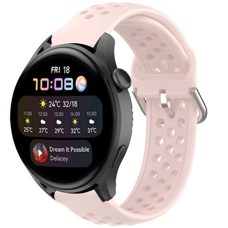 Strap-it® Strap-it Huawei Watch 3 (Pro) Silikonarmband mit Löchern (Rosa) Strap-it® Strap-it Huawei Watch 3 (Pro) Silikonarmband mit Löchern (Rosa)