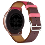 Strap-it® OnePlus Watch Lederarmband (Hellrosa/Rotbraun)