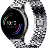 Strap-it® Strap-it OnePlus Watch Stahl Fischarmband (Schwarz) Strap-it® Strap-it OnePlus Watch Stahl Fischarmband (Schwarz)