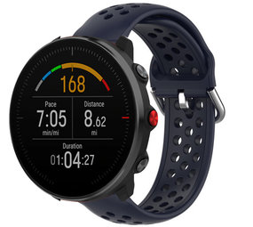 Strap-it® Polar Vantage M Silikonarmband mit Löchern (Dunkelblau) Strap-it® Polar Vantage M Silikonarmband mit Löchern (Dunkelblau)