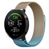 Strap-it® Polar Vantage M Milanese Armband (Blau/Gold)