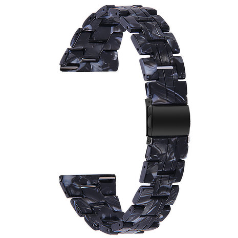 Strap-it® Strap-it Polar Vantage M Harzarmband (Schwarz/Weiß)