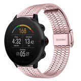 Strap-it® Polar Vantage M Edelstahlband (Rosé Pink)
