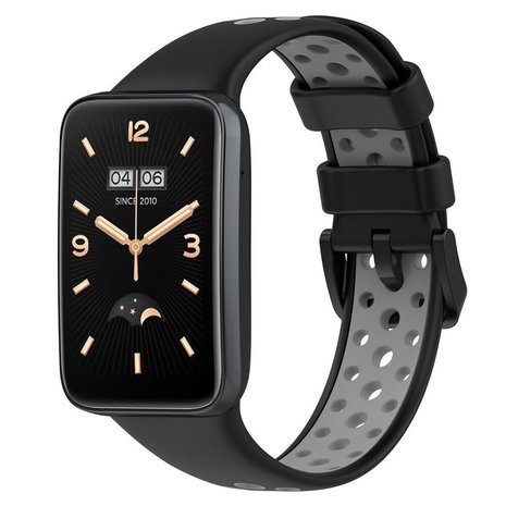 Strap-it© Strap-it Xiaomi Smart Band 7 Pro Sportarmband (Schwarz/Grau) Strap-it© Strap-it Xiaomi Smart Band 7 Pro Sportarmband (Schwarz/Grau)