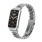 Strap-it© Strap-it Xiaomi Smart Band 7 Pro Stahlarmband (Silber/Schwarz)