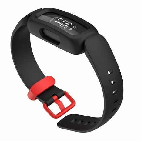 Strap-it® Strap-it Fitbit Ace 3 Silikonarmband (Schwarz/Rot) Strap-it® Strap-it Fitbit Ace 3 Silikonarmband (Schwarz/Rot)
