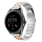 Strap-it® Strap-it Fossil Gen 5e 44mm Stahlarmband (Silber/Roségold)