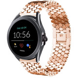 Strap-it® Fossil Gen 5e 44mm Fischarmband aus Stahl (Roségold) Strap-it® Fossil Gen 5e 44mm Fischarmband aus Stahl (Roségold)