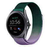 Strap-it® Fossil Gen 5e 44mm Milanese Armband (Lila/Grün) Strap-it® Fossil Gen 5e 44mm Milanese Armband (Lila/Grün)