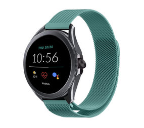 Strap-it® Fossil Gen 5e 44mm Milanese Armband (Grün) Strap-it® Fossil Gen 5e 44mm Milanese Armband (Grün)