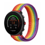 Strap-it® Polar Vantage M Nylonarmband (Regenbogen) Strap-it® Polar Vantage M Nylonarmband (Regenbogen)