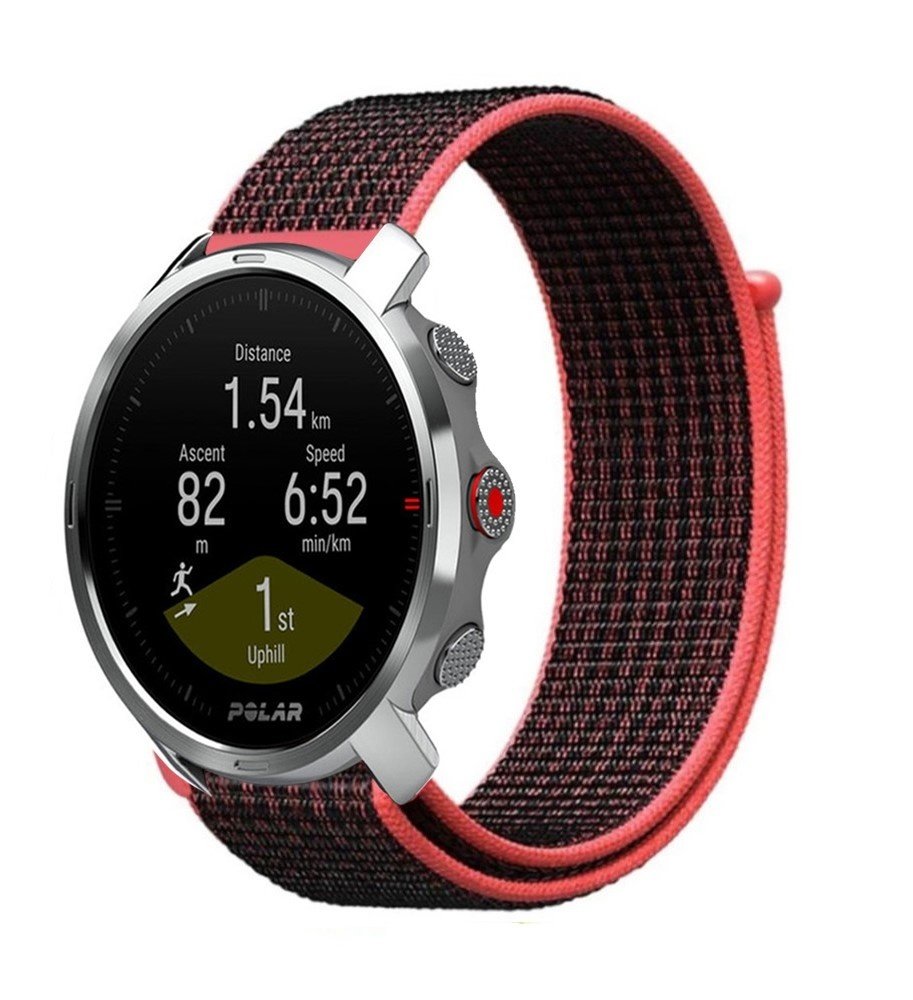 Strap-it® Strap-it Polar Grit X Nylonarmband (Schwarz/Rot) Strap-it® Strap-it Polar Grit X Nylonarmband (Schwarz/Rot)