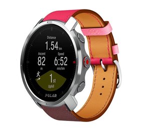 Strap-it® Polar Grit X Lederarmband (Pink/Rotbraun) Strap-it® Polar Grit X Lederarmband (Pink/Rotbraun)