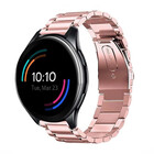 Strap-it® Strap-it OnePlus Watch Stahlarmband (Rosa)
