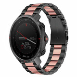 Strap-it® Polar Grit X Pro Stahlarmband (Schwarz/Rosa) Strap-it® Polar Grit X Pro Stahlarmband (Schwarz/Rosa)