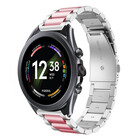 Strap-it® Strap-it Fossil Gen 6 44mm Stahlarmband (Silber/Rosa)
