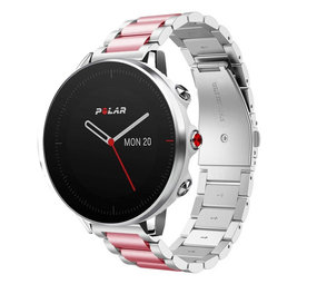 Strap-it® Polar Grit X Stahlarmband (Silber/Rosa) Strap-it® Polar Grit X Stahlarmband (Silber/Rosa)