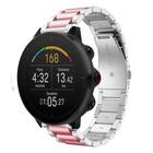 Strap-it® Strap-it Polar Vantage M Stahlarmband (Silber/Rosa)