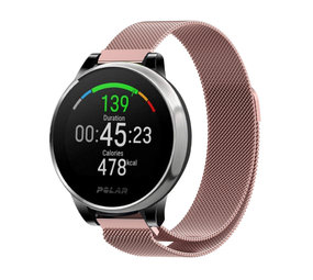 Strap-it® Polar Grit X Milanese Armband (Rosa) Strap-it® Polar Grit X Milanese Armband (Rosa)