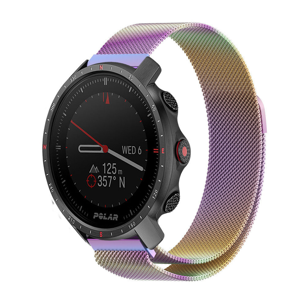 Strap-it® Strap-it Polar Grit X Pro Milanese Armband (Regenbogen)