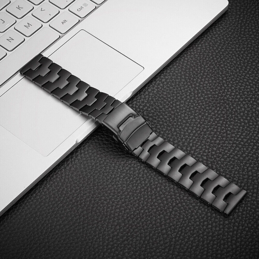 Strap-it® Strap-it Samsung Gear S3 Titanium Grain Armband (Schwarz) Strap-it® Strap-it Samsung Gear S3 Titanium Grain Armband (Schwarz)
