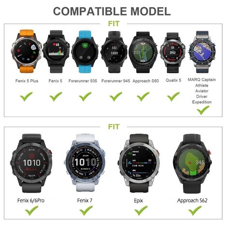 Strap-it® Strap-it Garmin Fenix 7 Silikonarmband (Dunkelblau) Strap-it® Strap-it Garmin Fenix 7 Silikonarmband (Dunkelblau)