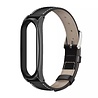Strap-it® Strap-it Xiaomi Mi Band 5 Lederarmband (Schwarz) Strap-it® Strap-it Xiaomi Mi Band 5 Lederarmband (Schwarz)