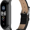 Strap-it® Strap-it Xiaomi Mi Band 5 Lederarmband (Schwarz) Strap-it® Strap-it Xiaomi Mi Band 5 Lederarmband (Schwarz)