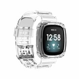 Strap-it® Fitbit Versa 3 Kristallarmband mit Rahmen (Transparent) Strap-it® Fitbit Versa 3 Kristallarmband mit Rahmen (Transparent)