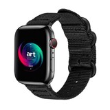 Strap-it® Apple Watch Nylonschnallenarmband (Schwarz)