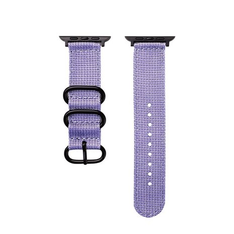 Strap-it® Strap-it Apple Watch Nylonschnallenarmband (Lavendel)
