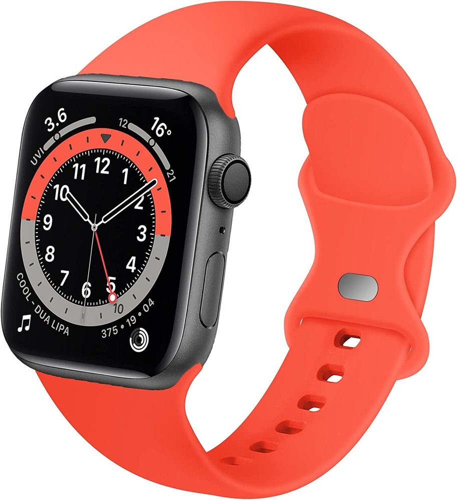 Strap-it® Strap-it Apple Watch Armband Silikon (Koralle)