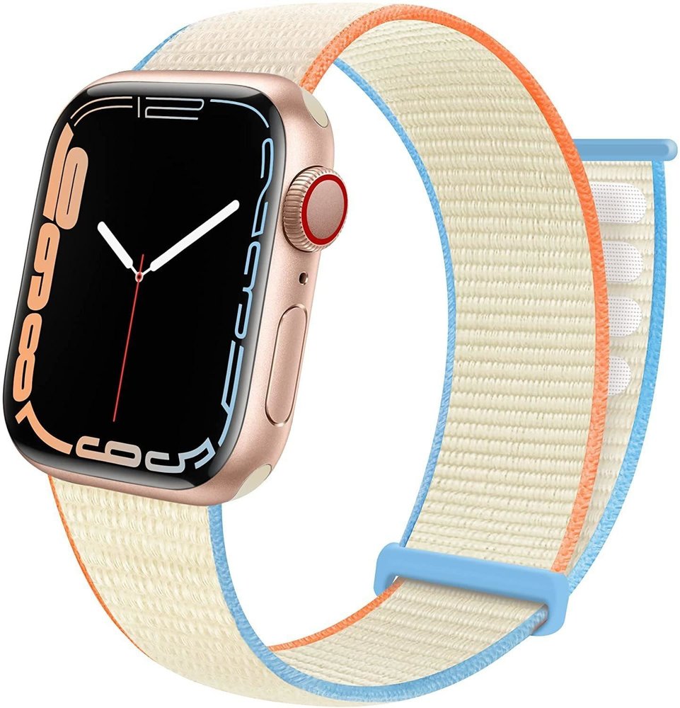 Strap-it® Strap-it Apple Watch Armband Nylon  (Milchweiß)