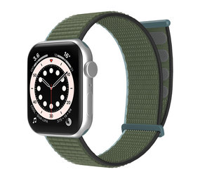 Strap-it® Apple Watch Armband Nylon (Olivgrün)