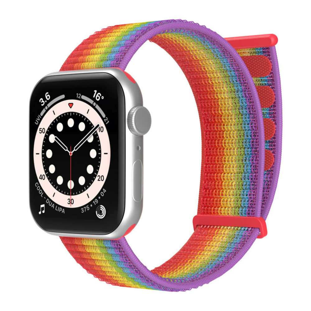 Strap-it® Strap-it Apple Watch Armband Nylon (Regenbogen) Strap-it® Strap-it Apple Watch Armband Nylon (Regenbogen)