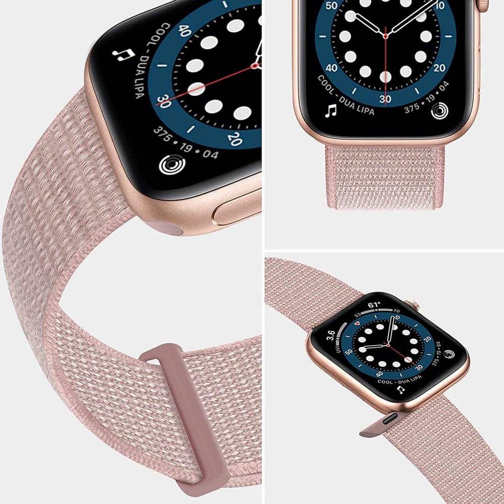 Strap-it® Strap-it Apple Watch Armband Nylon (Hellrosa) Strap-it® Strap-it Apple Watch Armband Nylon (Hellrosa)