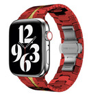 Strap-it® Strap-it Apple Watch Stahl Ironband (Rot/Gold)