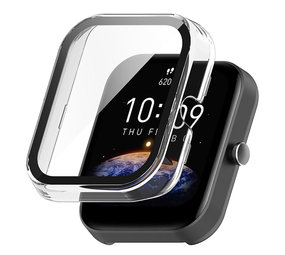 Strap-it® Amazfit Bip 3 (Pro) PC-Gehäuse mit Glas (Transparent) Strap-it® Amazfit Bip 3 (Pro) PC-Gehäuse mit Glas (Transparent)