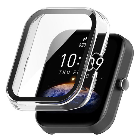 Strap-it® Strap-it Amazfit Bip 3 (Pro) PC-Gehäuse mit Glas (Transparent) Strap-it® Strap-it Amazfit Bip 3 (Pro) PC-Gehäuse mit Glas (Transparent)
