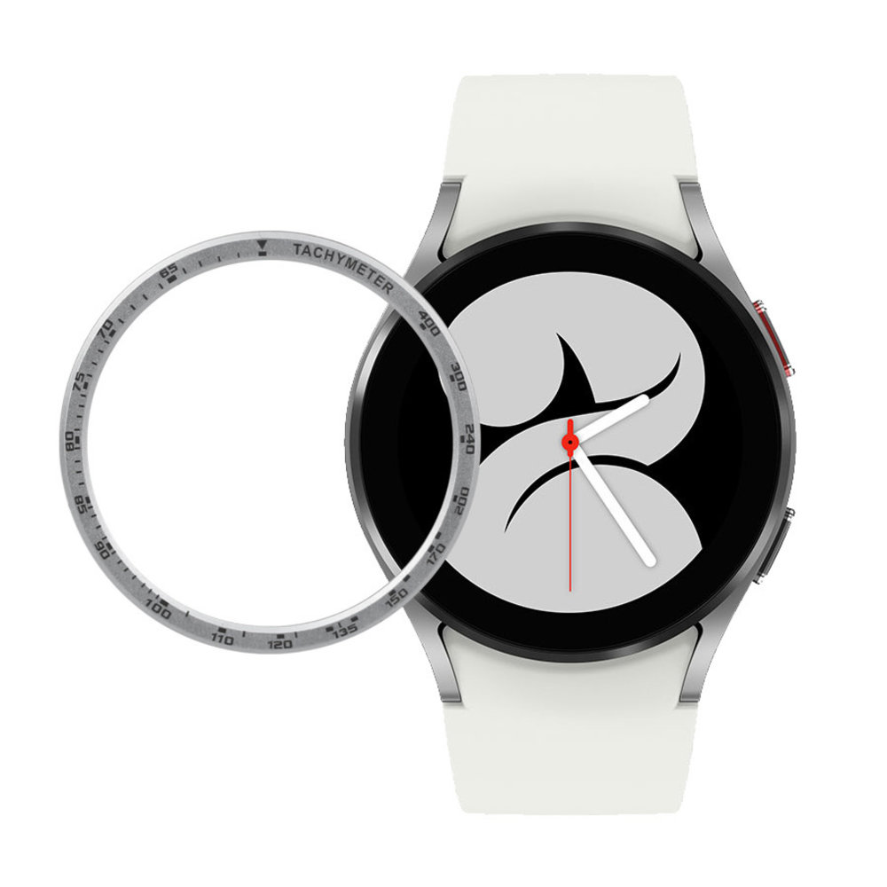 Strap-it® Strap-it Samsung Galaxy Watch 4 44mm Lünettenring Speed (Silber) Strap-it® Strap-it Samsung Galaxy Watch 4 44mm Lünettenring Speed (Silber)