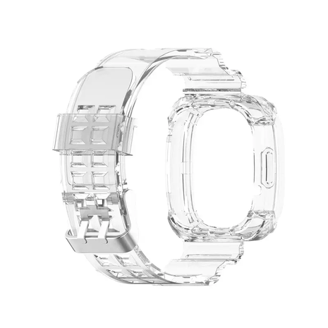 Strap-it® Strap-it Fitbit Sense Kristallarmband mit Rahmen (Transparent) Strap-it® Strap-it Fitbit Sense Kristallarmband mit Rahmen (Transparent)