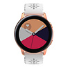 Strap-it® Strap-it Samsung Galaxy Watch Active Gemustertes Silikonarmband (Weiß) Strap-it® Strap-it Samsung Galaxy Watch Active Gemustertes Silikonarmband (Weiß)